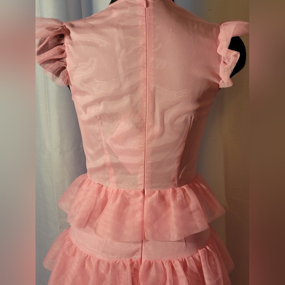 EWA HERZOG Designer Pink Multi Layer Tulle Dress Final Discount - Picture 9 of 12